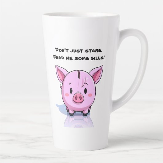 Sarkastisches Schwein Milchtasse (Rechts)