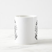 Sarkastisches Skelett Friedenszeichen Antisoziale Kaffeetasse (Mittel)