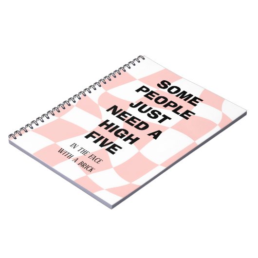 Sarkastisches Spiralnotizbuch Notizblock (Linke Seite)