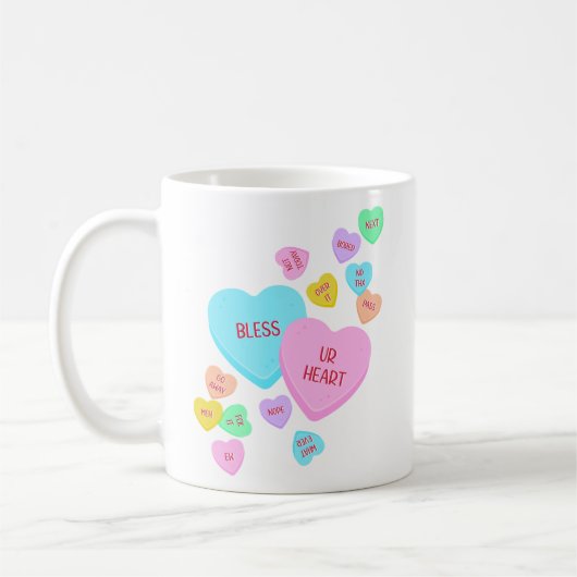 Sarkastisches Valentinsgeschenk Kaffeetasse (Links)