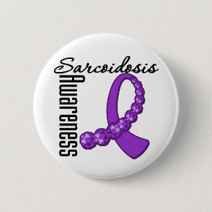 Sarkoidosis-Bewusstseins-Edelstein-Band Button