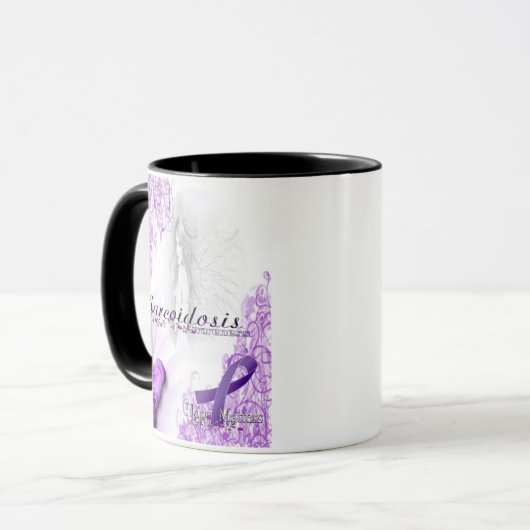 Sarkoidosis-Bewusstseins-Kaffee-Tasse Tasse (Vorderseite Links)