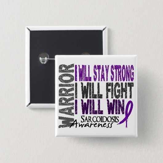 Sarkoidosis-Krieger Button (Vorne & Hinten)