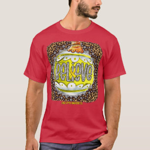 Sarkom-Bewusstseins-Ornament Leopard weihnachten T-Shirt