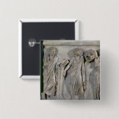 Sarkophag der Musen, Detail von Clio u. Button (Vorne & Hinten)