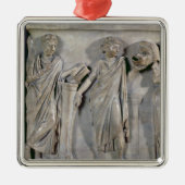 Sarkophag der Musen, Detail von Clio u. Ornament Aus Metall (Vorne)