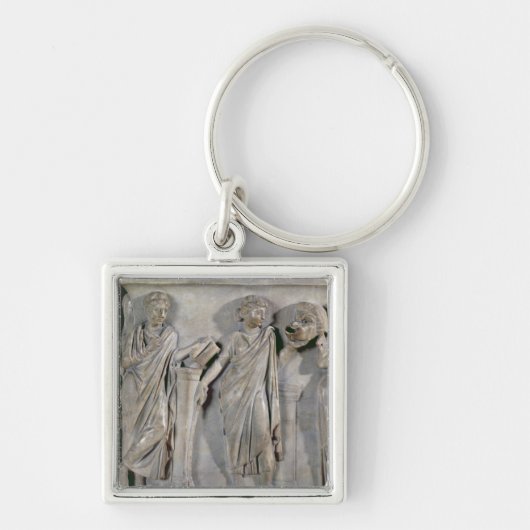 Sarkophag der Musen, Detail von Clio u. Schlüsselanhänger (Vorne)