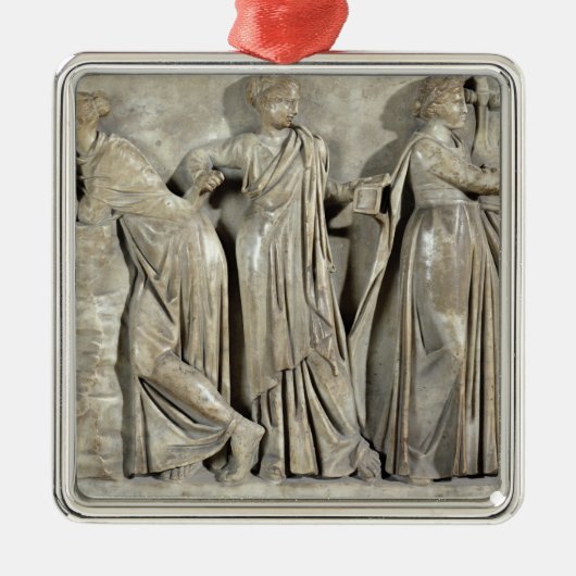 Sarkophag der Musen Ornament Aus Metall (Vorne)