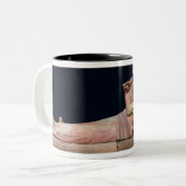 Sarkophag eines verheirateten Paares, 525-500 BC Zweifarbige Tasse (Vorderseite Links)