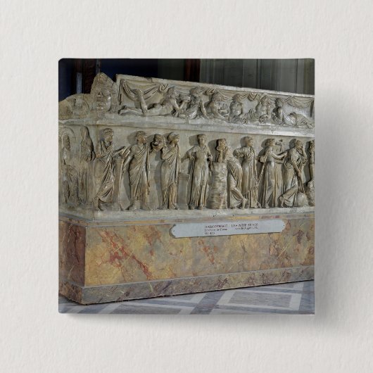 Sarkophag mit Friese der neun Musen Button (Vorderseite)