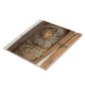 Sarkophag und mummified Körper von Psametik I Fliese (Seite)