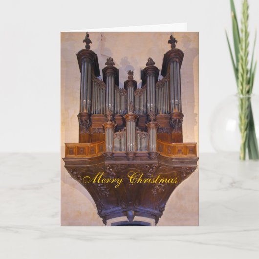 Sarlat Orgel Feiertagskarte (Vorderseite)