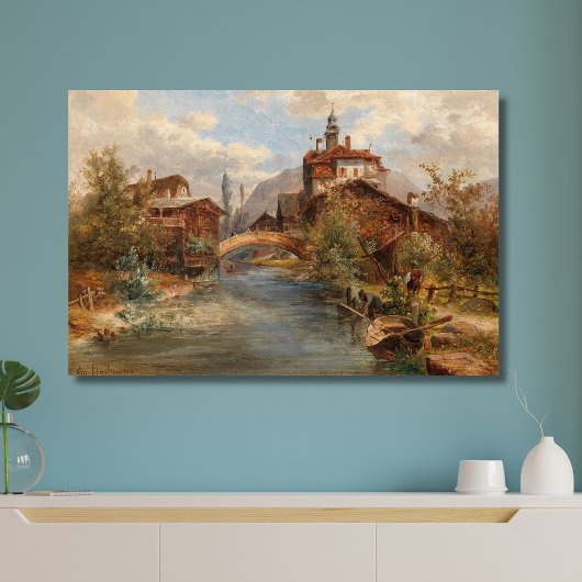 Sarnen - Emil Barbarini Leinwanddruck