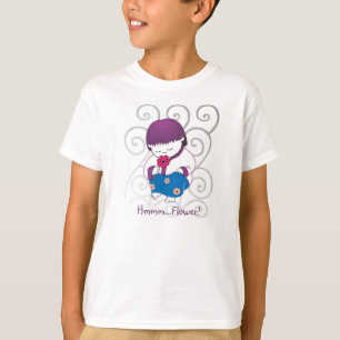 Sarong-Mädchen - FlowerSwirl- T - Shirt