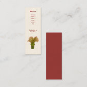 Sarracenia Pitcher-Pflanze Mini Visitenkarte (Vorne/Hinten)