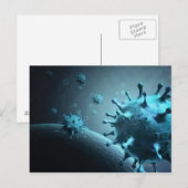 SARS Coronavirus Postkarte (Vorne/Hinten)
