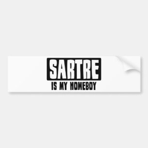 Sartre ist mein Homeboy Autoaufkleber