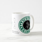 Sartrebucks Kaffee-Tasse Kaffeetasse (VorderseiteRechts)
