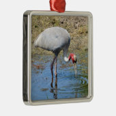 Saruskran im Teich Ornament Aus Metall (Rechts)