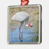 Saruskran im Teich Ornament Aus Metall (Links)