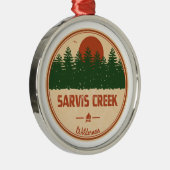 Sarvis Creek Wilderness Colorado Ornament Aus Metall (Rechts)
