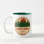 Sarvis Creek Wilderness Colorado Zweifarbige Tasse (Links)