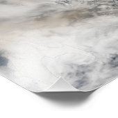 Sarychev Peak weht über das Meer von Okhotsk Fotodruck (Ecke)