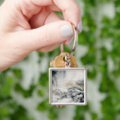 Sarychev Peak weht über das Meer von Okhotsk Schlüsselanhänger (Hand)