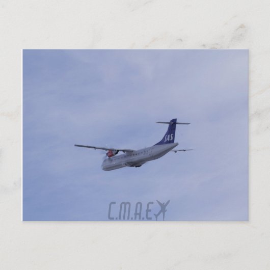 SAS ATR-72 CMAE-Postkarte Postkarte (Vorderseite)