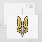 SAS-Insignien Postkarte (Vorne/Hinten)