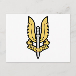 SAS-Insignien Postkarte