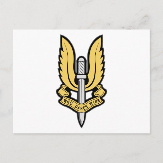 SAS-Insignien Postkarte (Vorderseite)