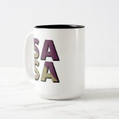 SASA-Tasse Zweifarbige Tasse (Vorderseite Links)