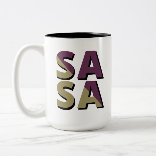 SASA-Tasse Zweifarbige Tasse (Links)