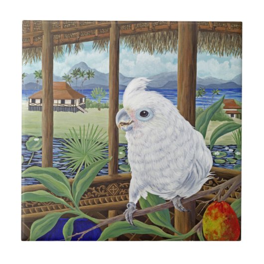 Sascha in Indonesien Fliese (Vorderseite)