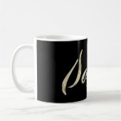 Sascha Name whitegold Tasse Teetasse Kaffeetasse (Links)
