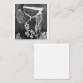 Sascha Schneider - Hypnosis Vintager deutscher Okk Quadratische Visitenkarte (Vorne/Hinten)