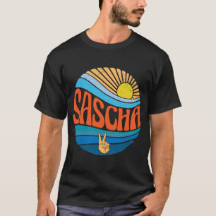 Sascha  Vintage Sonnenuntergang Sascha Groovy Tie  T-Shirt