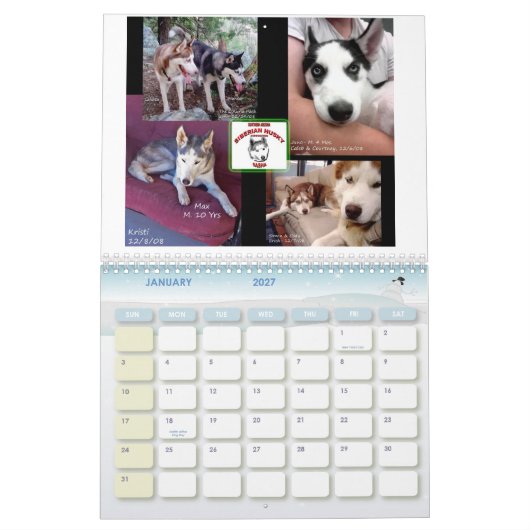 SASHA 2009 Kalender (Jan 2027)