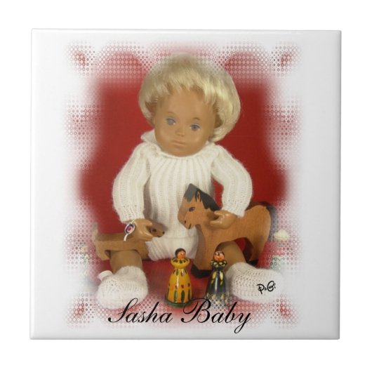 Sasha Baby Fliese (Vorderseite)