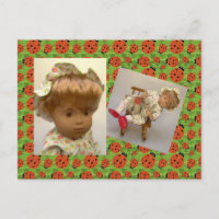Sasha Baby Rosie Blume Dress Postkarte 514