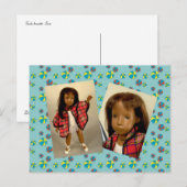 Sasha brünett Serie Postkarte (Vorne/Hinten)