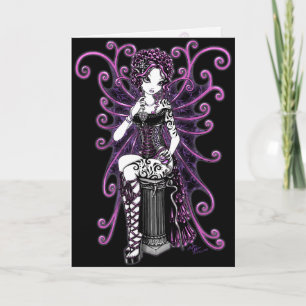 "Sasha" Couture Pink Valentine Fairy Card Feiertagskarte