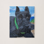 Sasha der schwarze Schnauzer Puzzle (Vertikal)