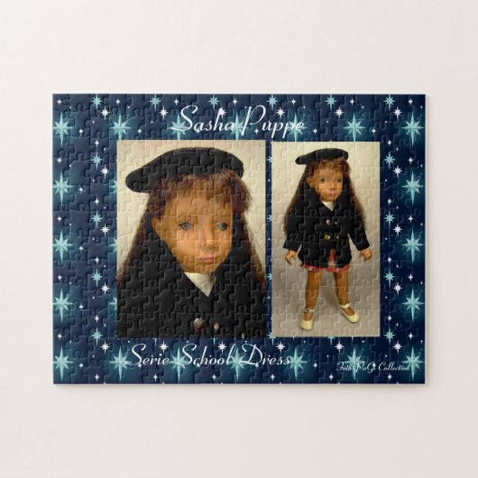 Sasha Doll Puzzle School Dress (Horizontal)