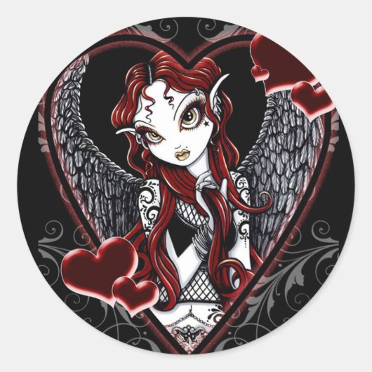 Sasha Fairy Valentine's Day Sticker (Vorderseite)