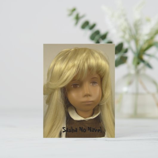 Sasha Puppe No Navel Postkarte (Stehend Vorderseite)
