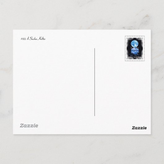 Sasha Scout Postkarte (Rückseite)