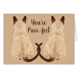 Sasha Siamese Cat Lover Back View You are Purfect