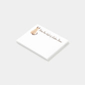 Sasha Siamese Cat Person Kitty Looking Away Art Post-it Klebezettel (angewinkelt)